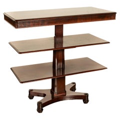 Antiker Regency-Beistelltisch aus Mahagoni Metamorphic mit 3 Tieren und Dumbwaiter-Sockel 1830