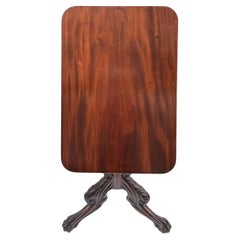 Antique Regency Mahogany Occasional Snap Top Table possibly Irish 19th Century
