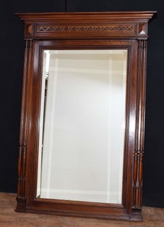 Antique Regency Mahogany Pier Mirror
