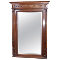 Antique Regency Mahogany Pier Mirror