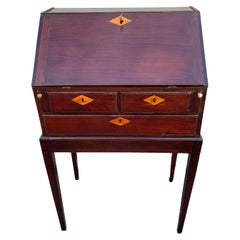 Antique Regency Mahogany Secretary Desk, English, Circa 1860 Antique Regency Mahogany Secretary Desk, English, Circa 1860
