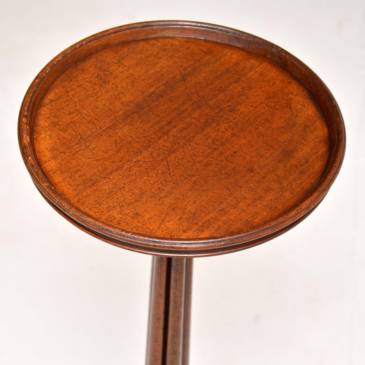 Carved Antique Regency Side / Torchere Table