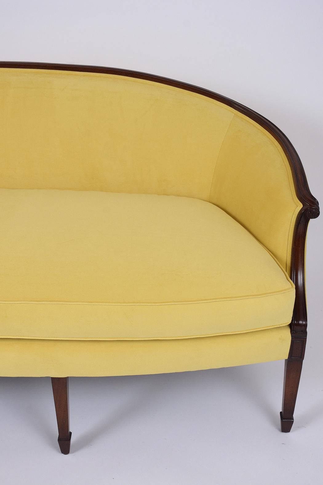 English Antique Regency Mahogany Sofa