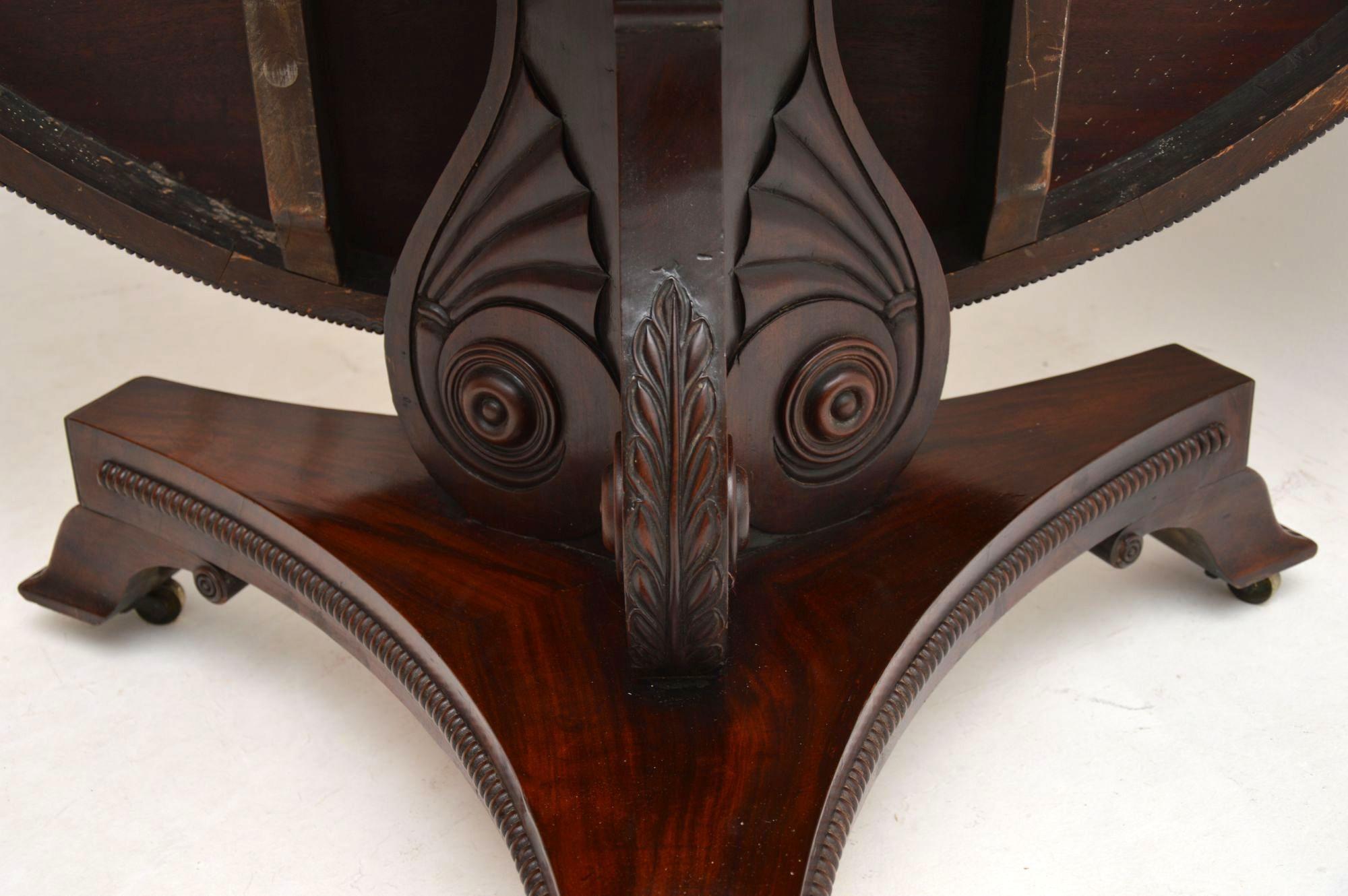 Antique Regency Mahogany Tilt Top Breakfast Table 4