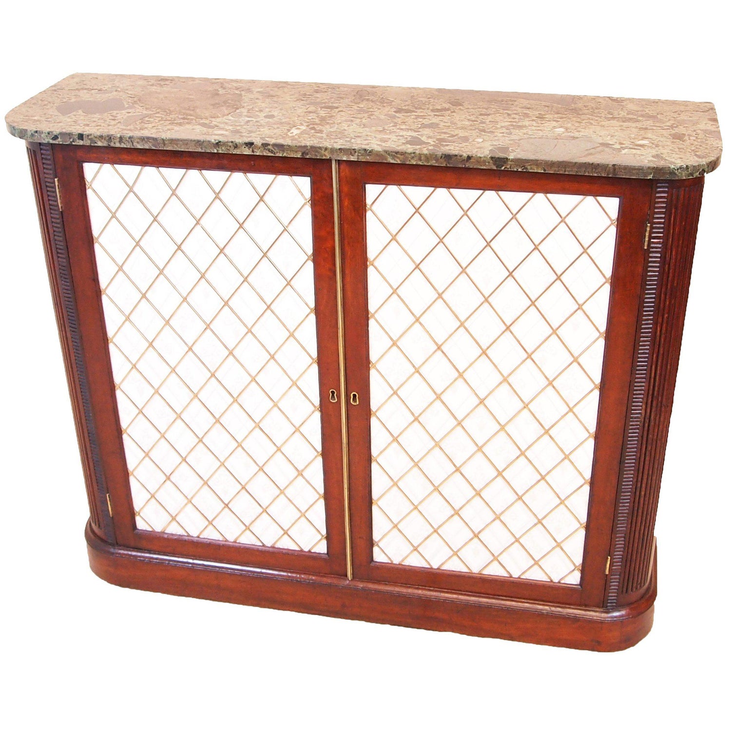 Antique Regency Mahogany Two Door Side Cabinet S S Timms Antiques