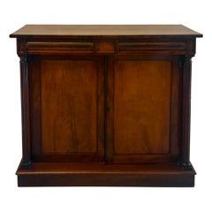 Antique Regency Mahogany Two Door Sideboard Cabinet