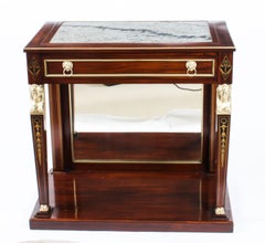 Antique Regency Marble Top & Ormolu Mounted Console Table, Early 19th Century