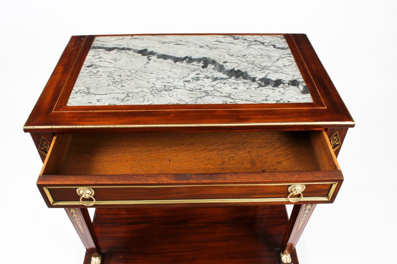 Antique Regency Marble Top & Ormolu Mounted Console Table, Early 19th Century In Good Condition In London, GB