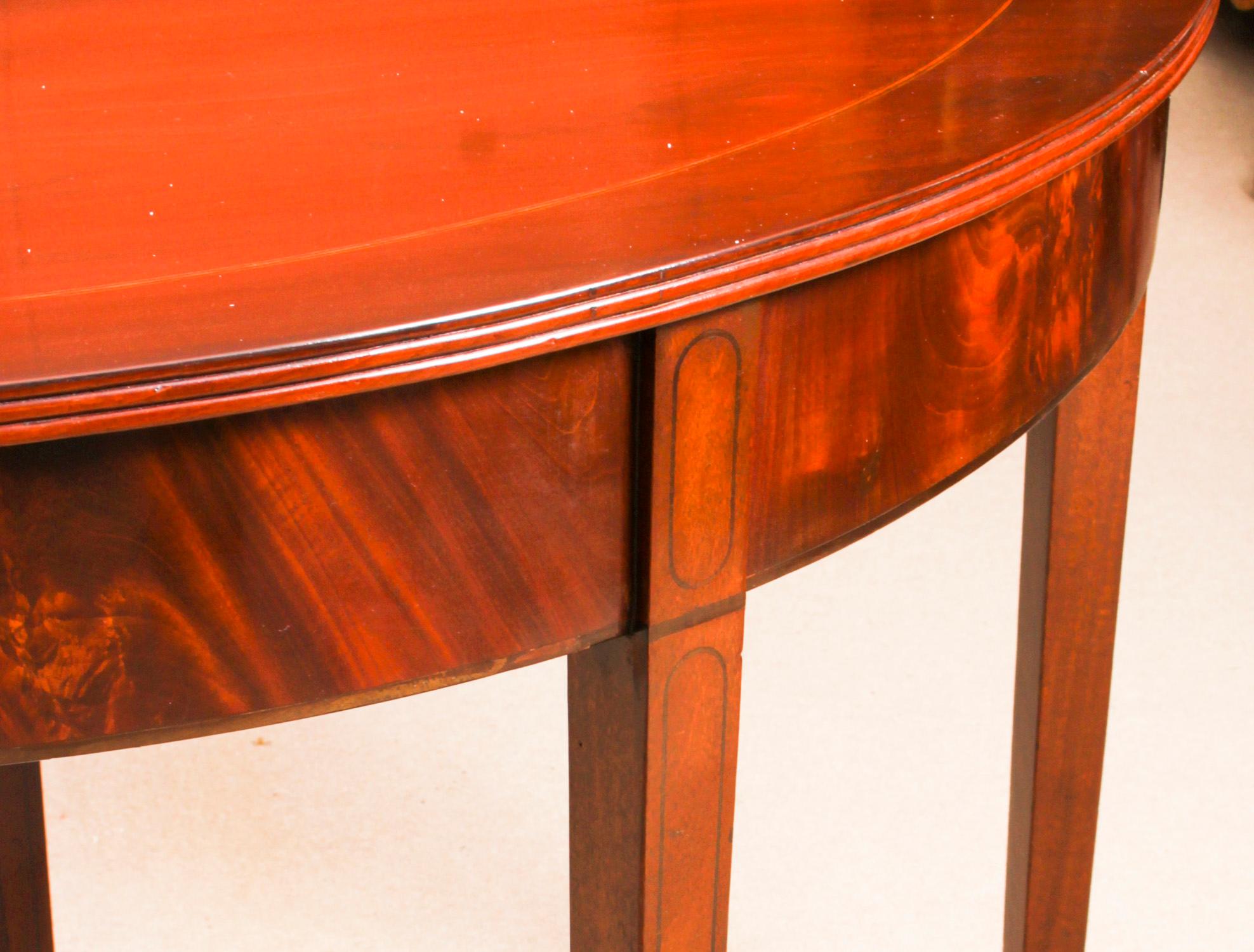 Antique Regency Metamorphic Mahogany Dining Table, 19th C 10