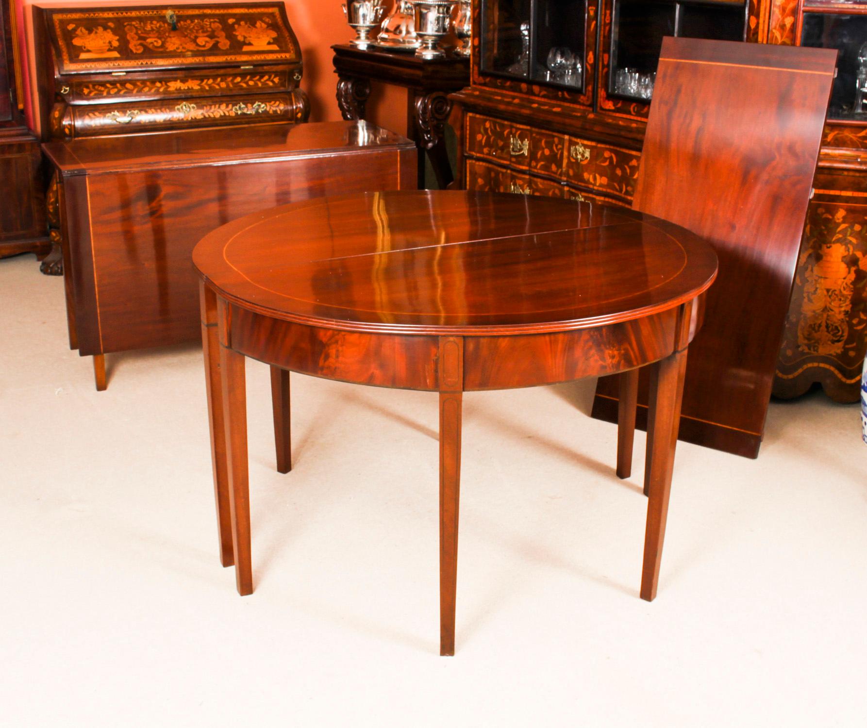 Antique Regency Metamorphic Mahogany Dining Table, 19th C 3