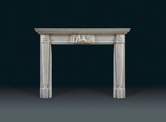Antique Regency Neoclassical Fireplace Mantel