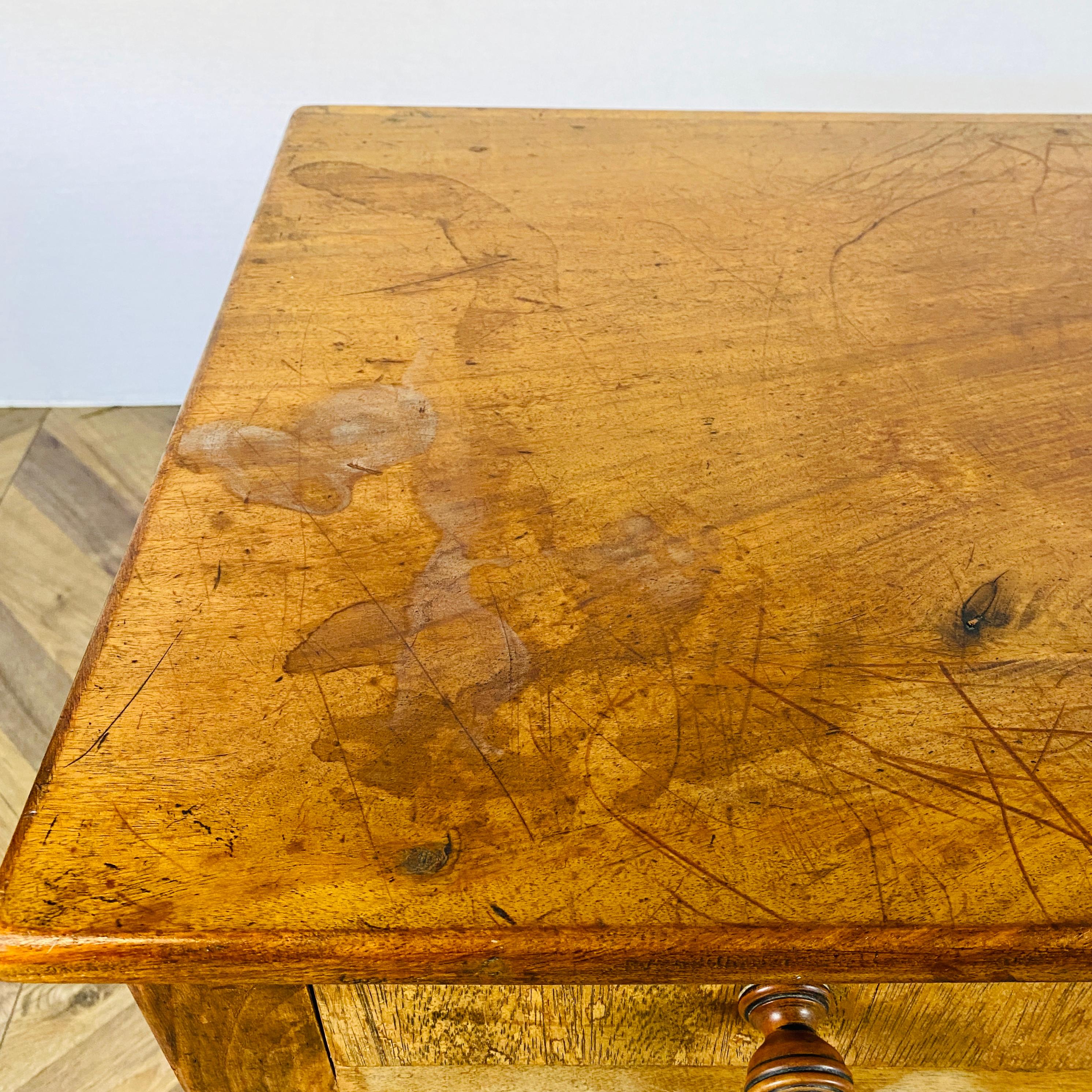 Antique Regency Oak Desk or Side Table, circa c1820s For Sale 7