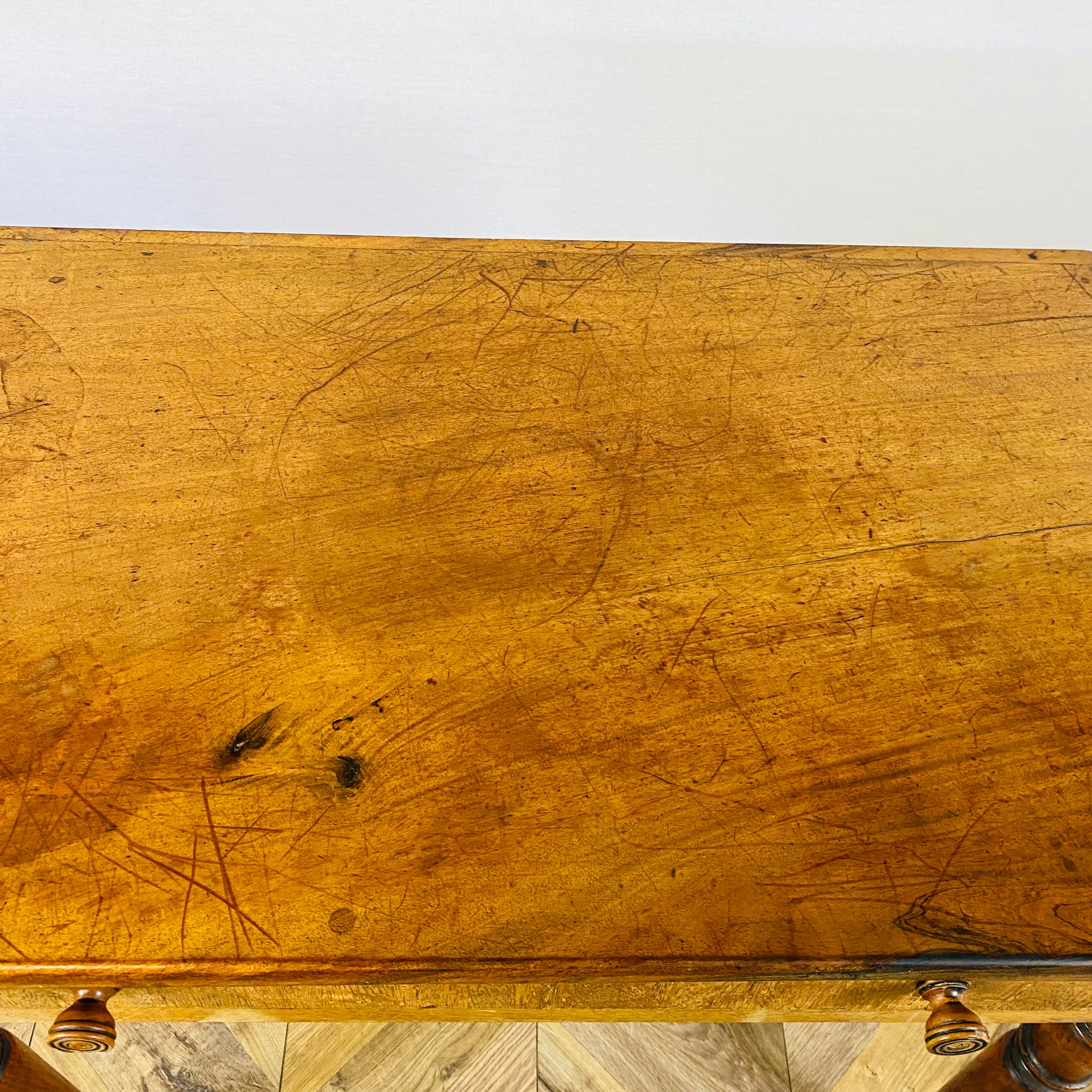 Antique Regency Oak Desk or Side Table, circa c1820s For Sale 3