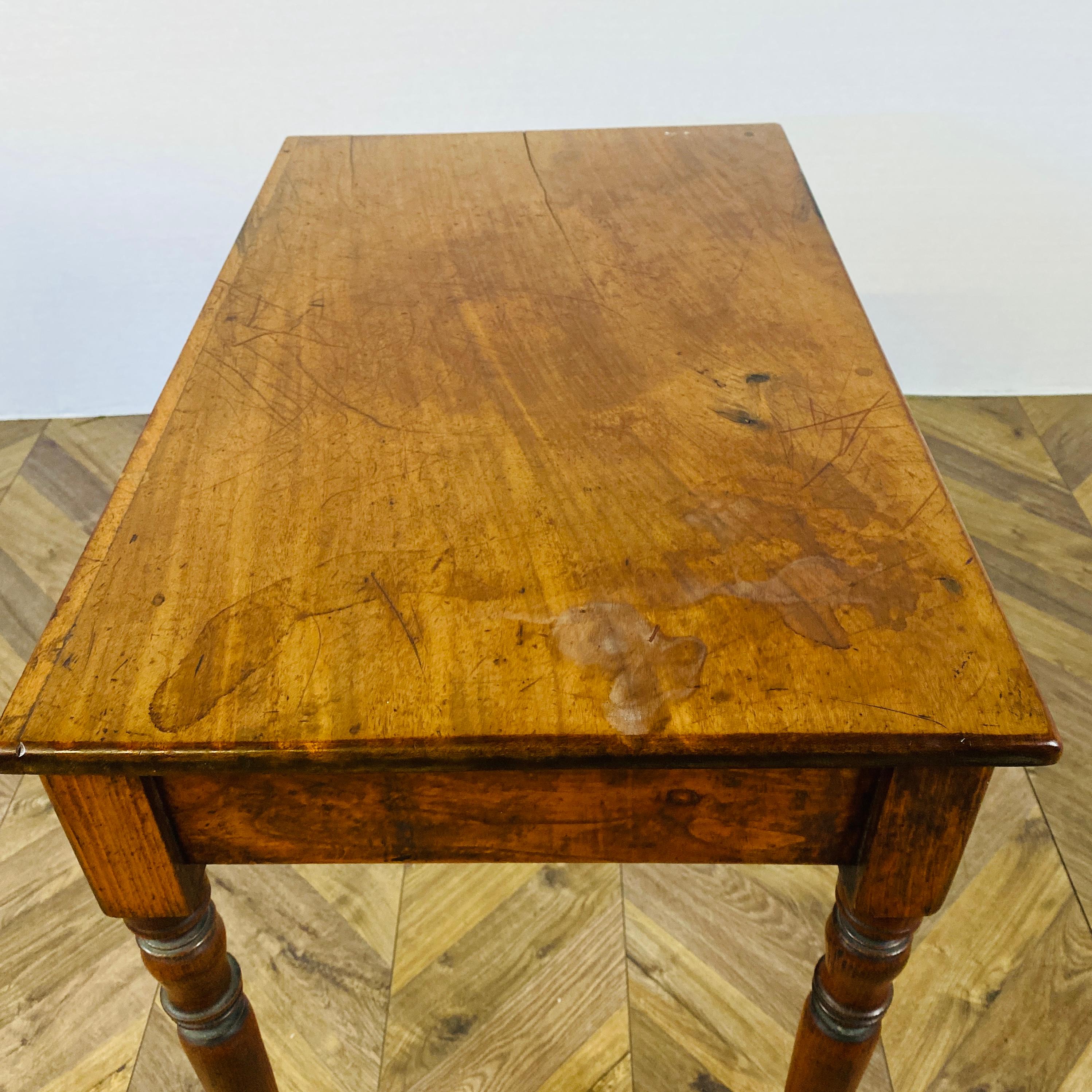 Antique Regency Oak Desk or Side Table, circa c1820s For Sale 4
