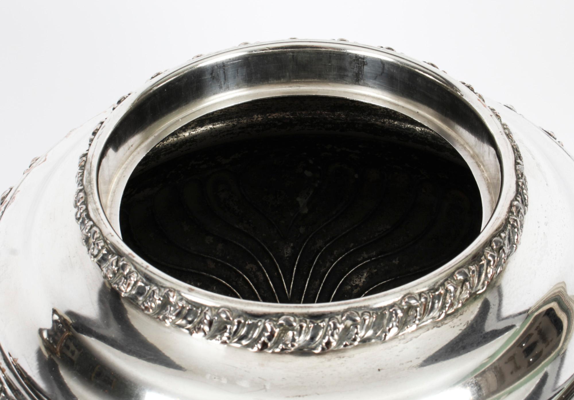 Antique Regency Old Sheffield Silver Plated Tea Urn Samovar 19th Century For Sale 11