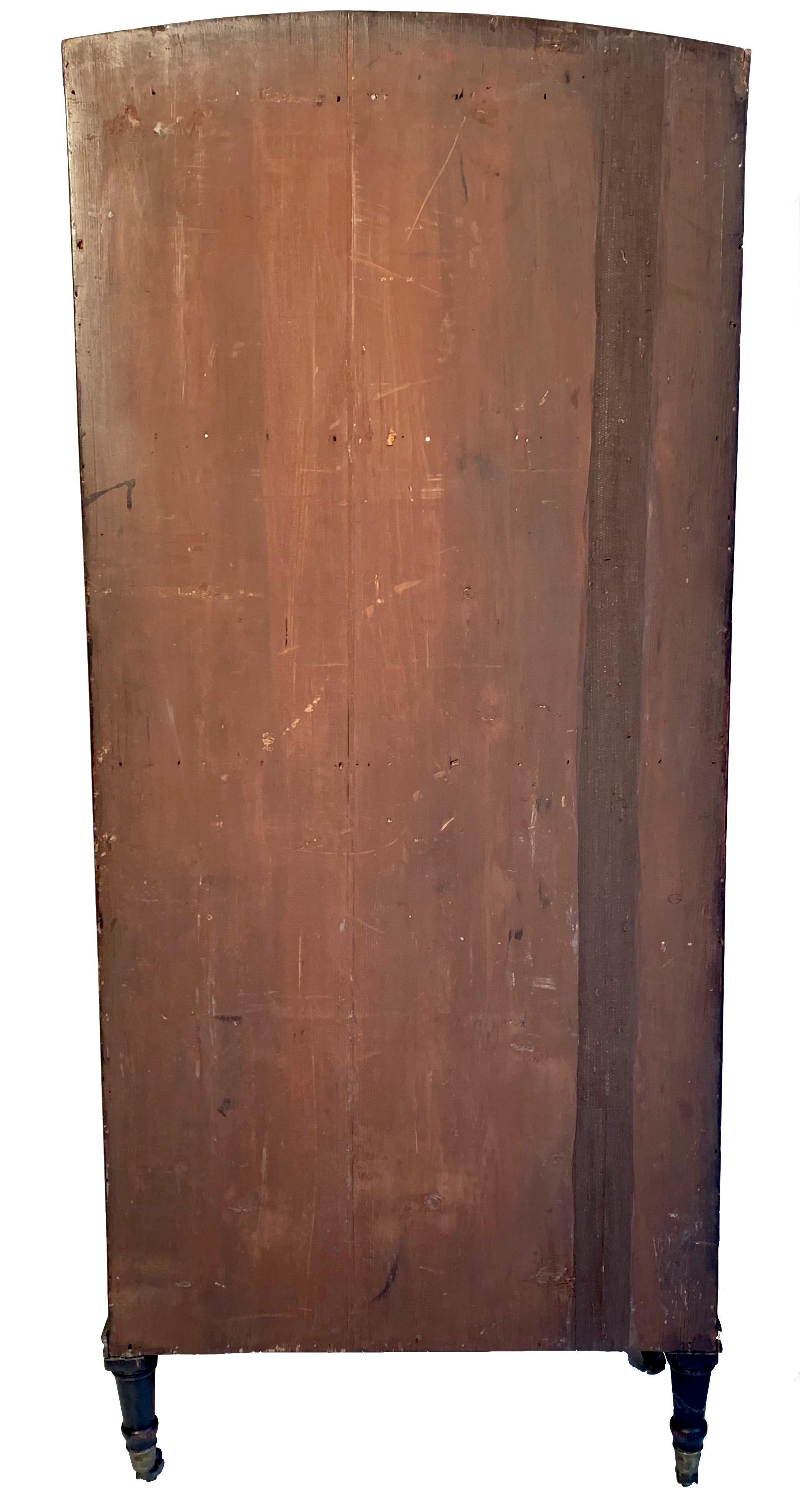 Antique Regency Open Bookcase Cabinet Beechwood, England, 1815 2