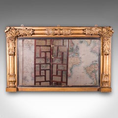 Antique Regency Overmantle Mirror, English, Giltwood, Neoclassical, Circa 1820
