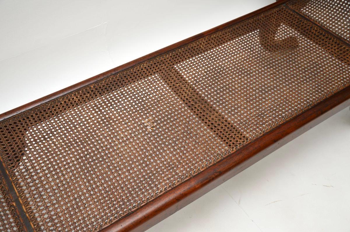 Antique Regency Period Caned Sofa For Sale 6