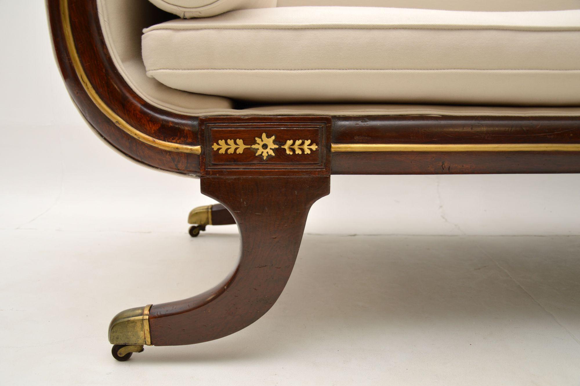 Antique Regency Period Chaise Longue 6