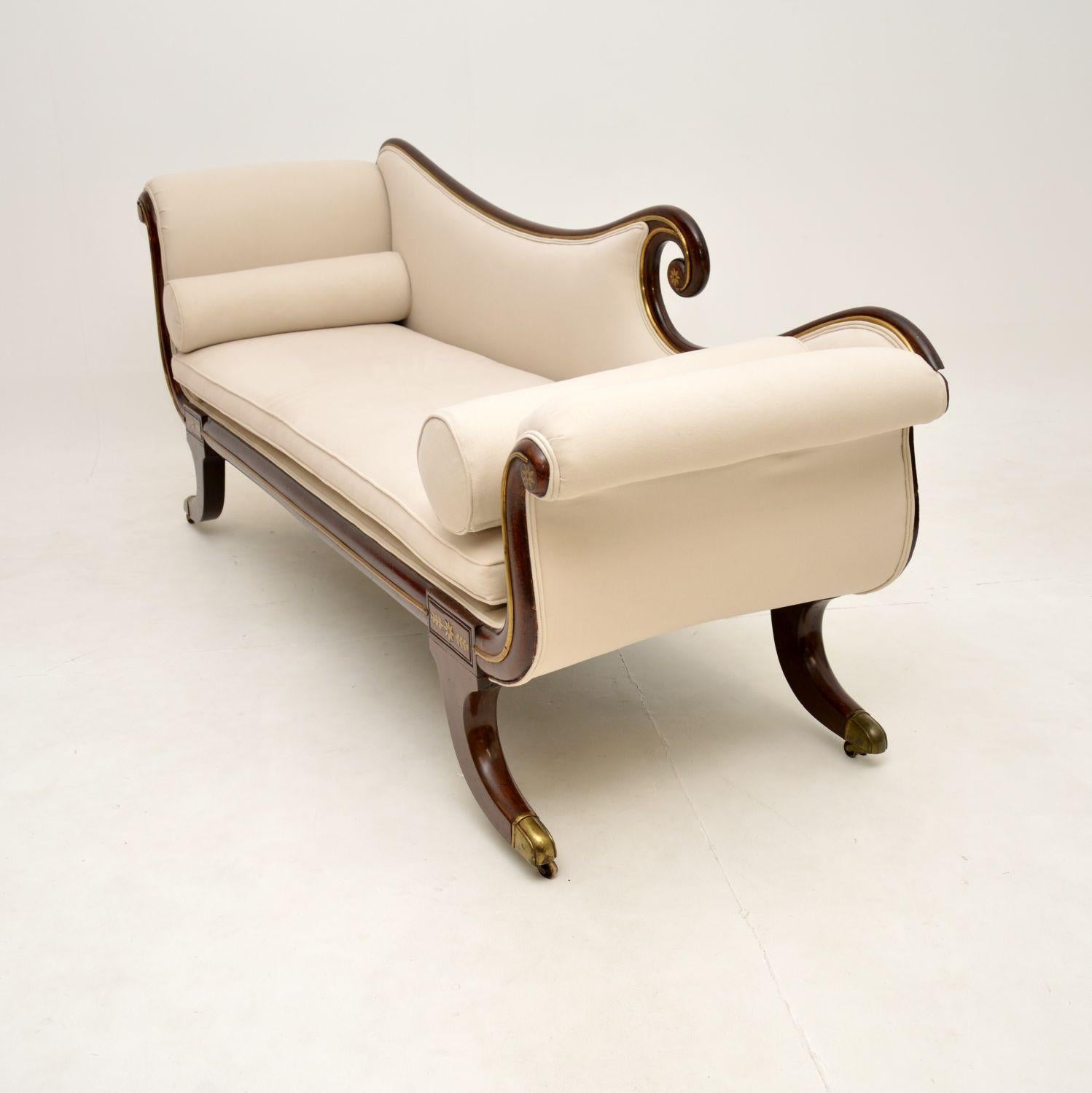Early 19th Century Antique Regency Period Chaise Longue
