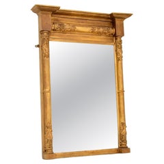Antique Regency Period Gilt Wood Mirror