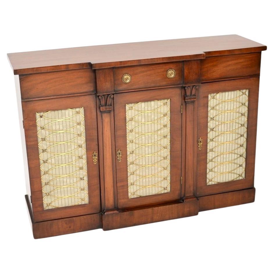 Antique Regency Period Grill Front Sideboard For Sale