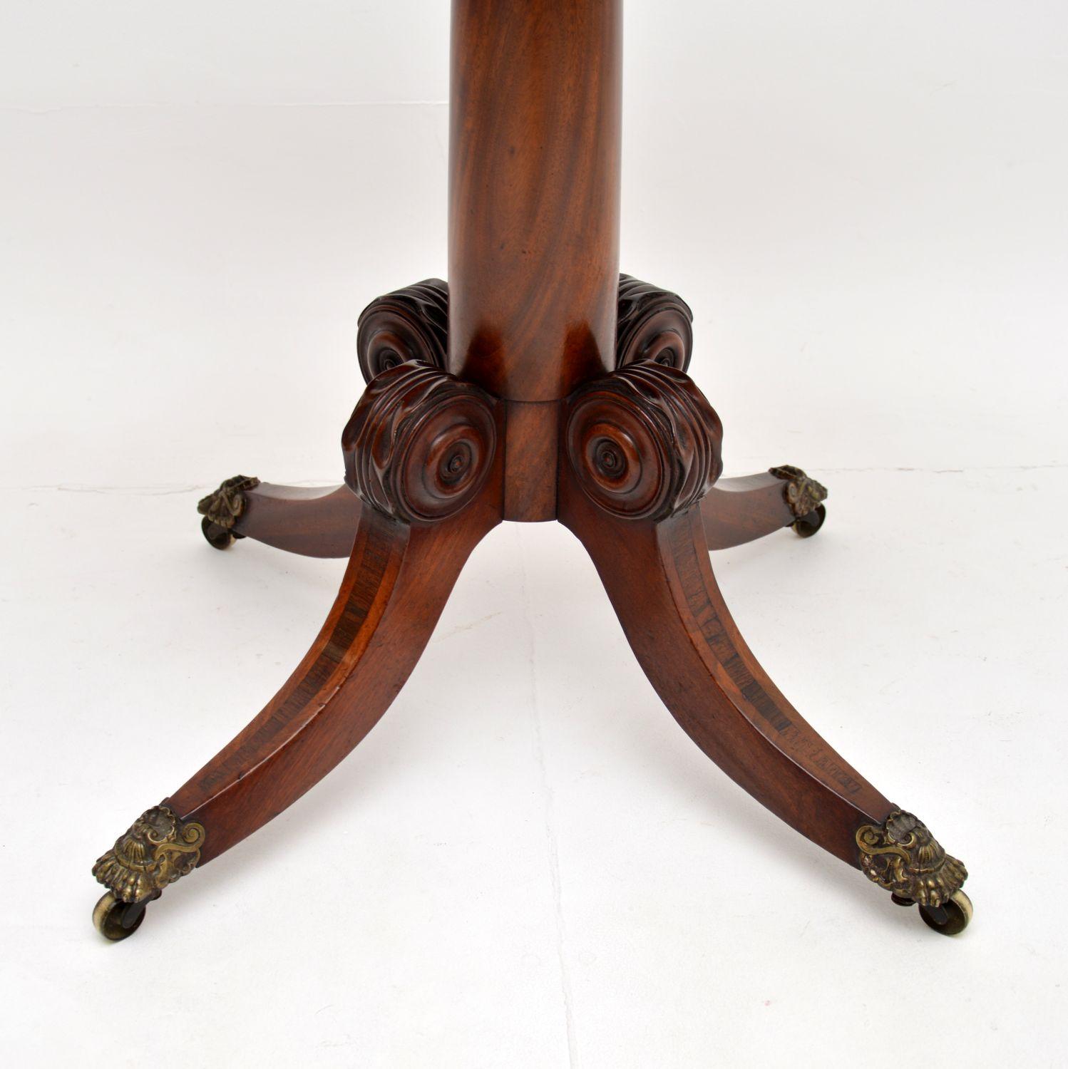 Antique Regency Period Inlaid Side Table For Sale 2