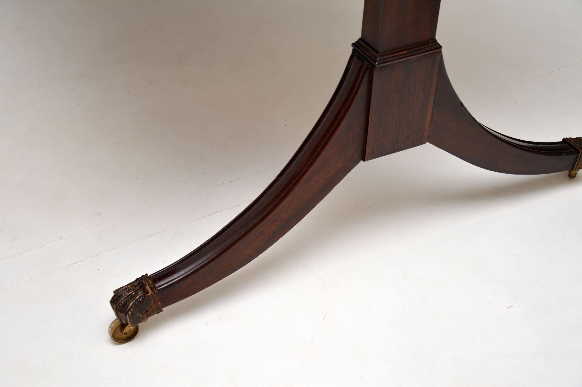 Antique Regency Period Leather Top Partners Desk 5