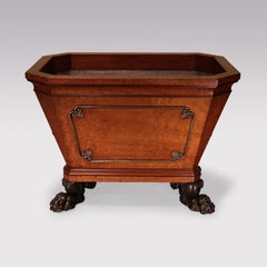 Antique Regency Mahogany Cellarette, Sarcophagus Shape, England, 1820