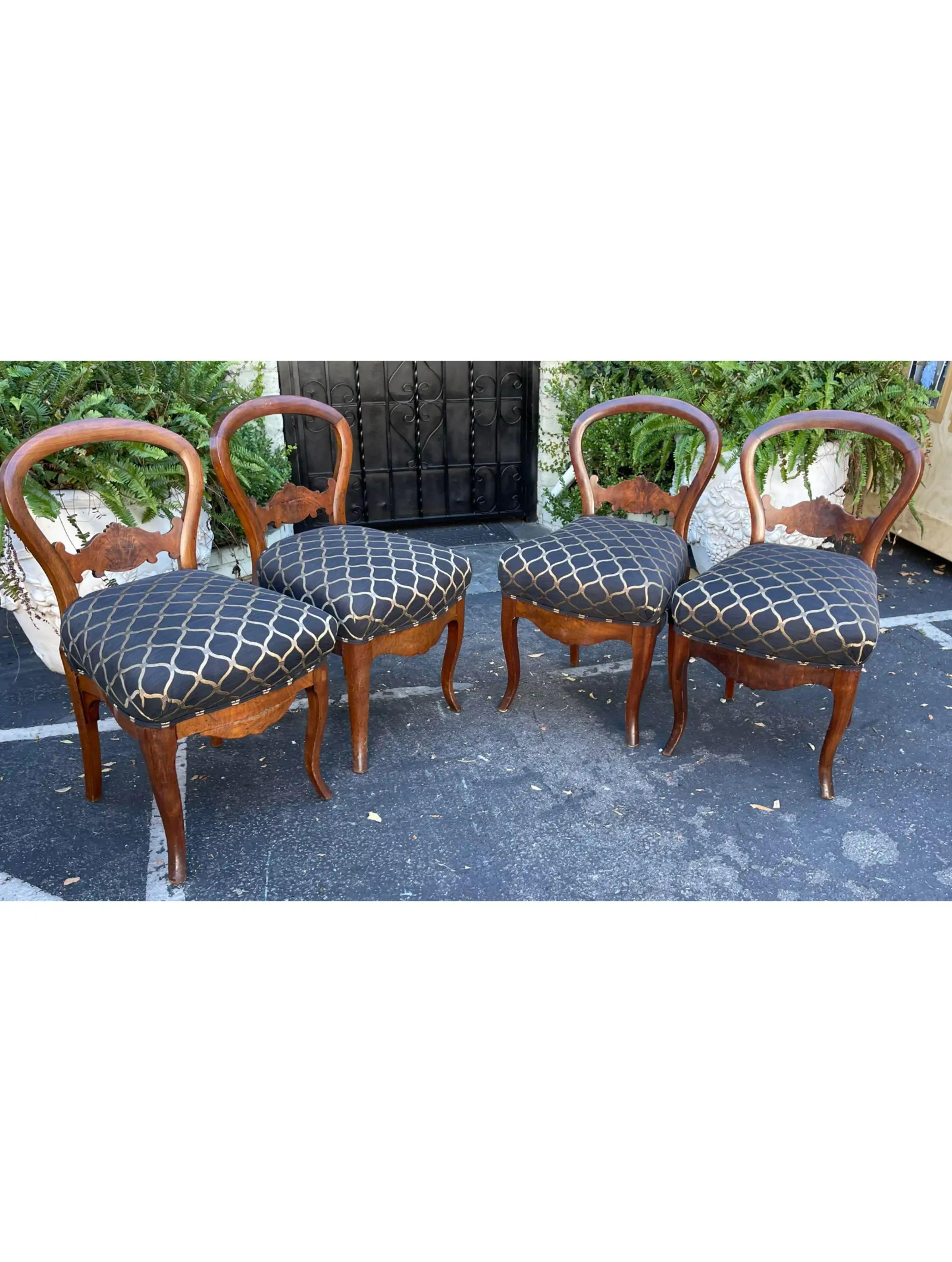 Antique Regency Period Mahogany Dining Chairs, Early 19th Century In Good Condition For Sale In LOS ANGELES, CA