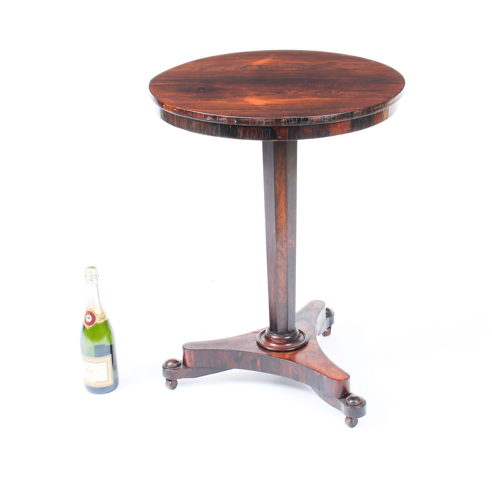 Wood Antique Regency Period Occasional Table, 19th Century
