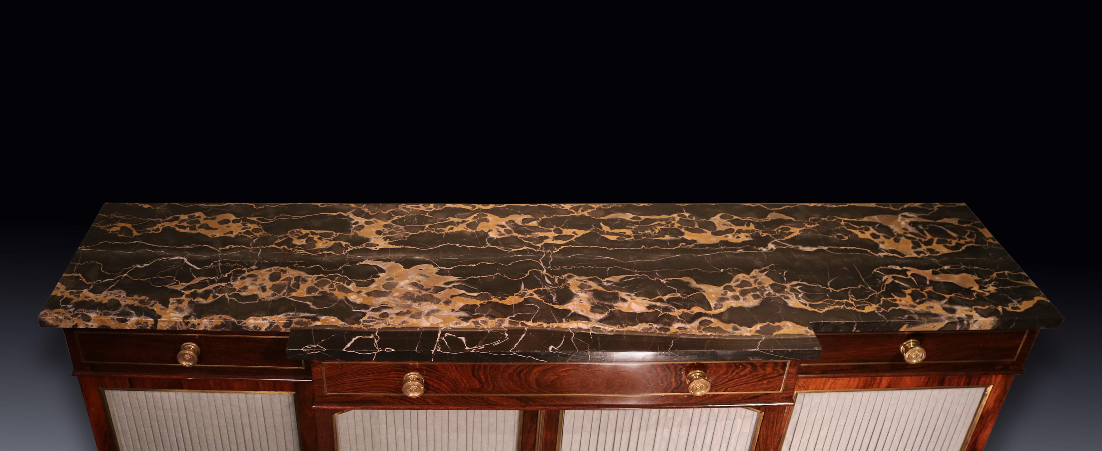 English Antique Regency period rosewood chiffonier For Sale