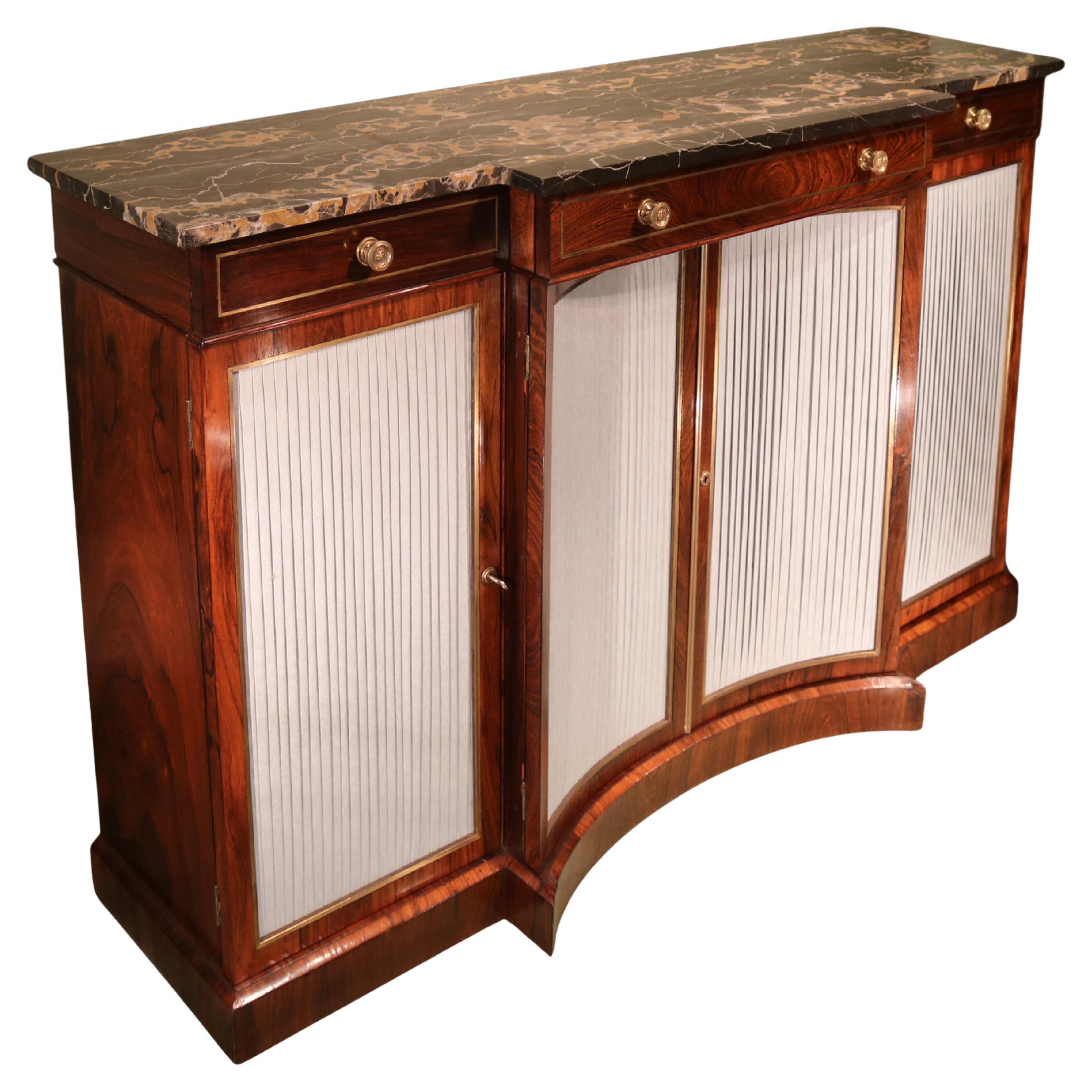 Antique Regency period rosewood chiffonier For Sale