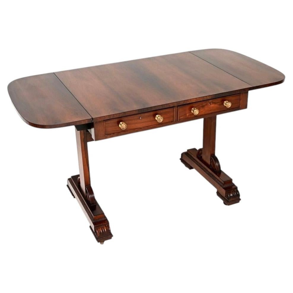 Antique Regency Period Sofa Table For Sale