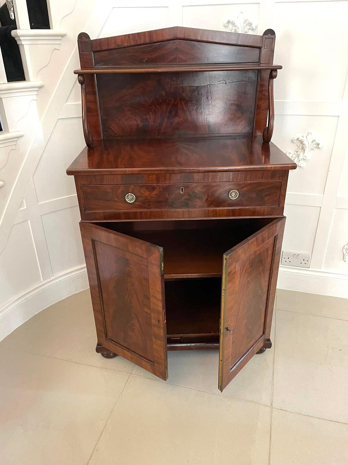 Other Antique Regency Quality Figured Mahogany Chiffonier For Sale