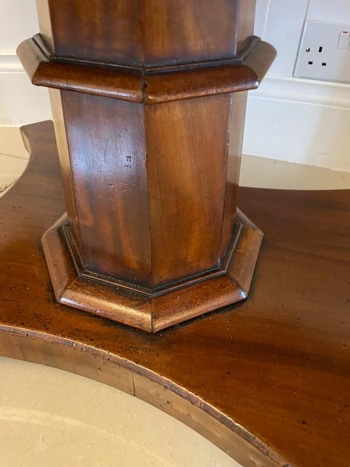 Antique Regency Quality Figured Mahogany Freestanding Sofa Table 4