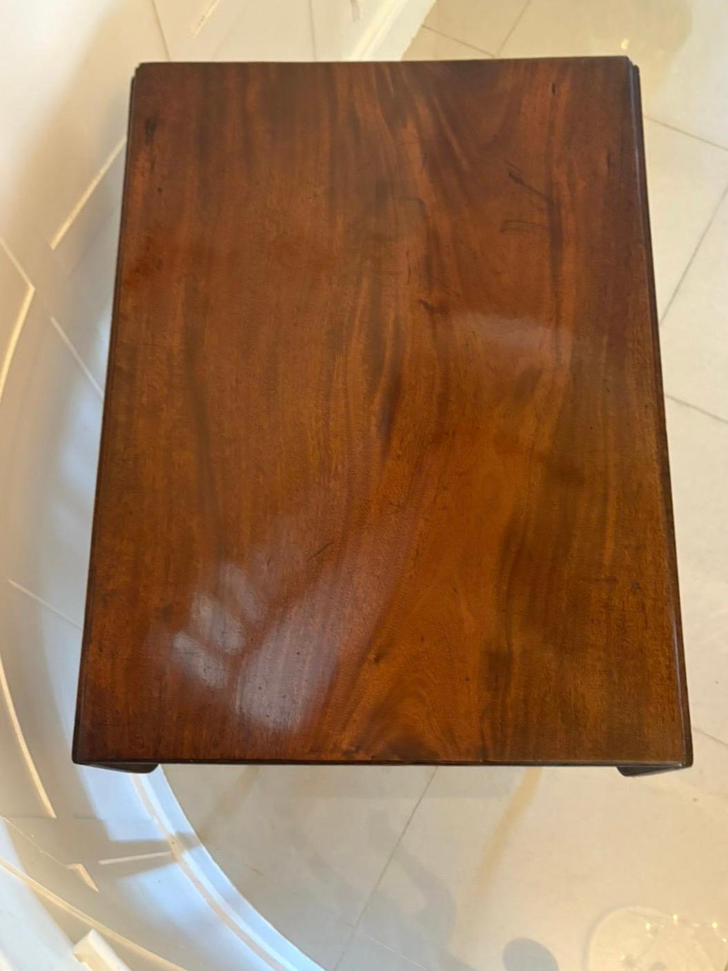Antique Regency Quality Figured Mahogany Pembroke Table For Sale 7