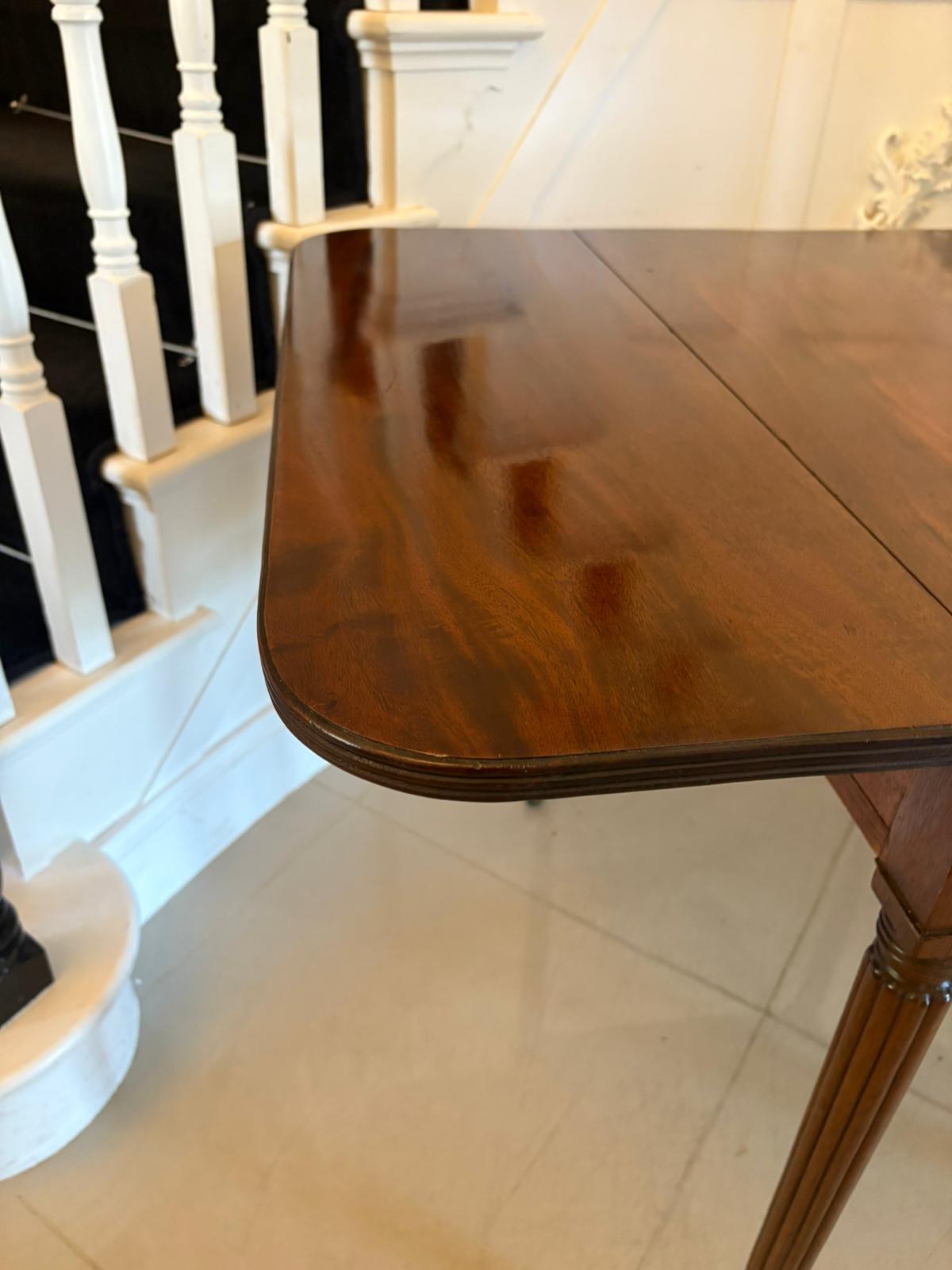 19th Century Antique Regency Quality Figured Mahogany Pembroke Table For Sale