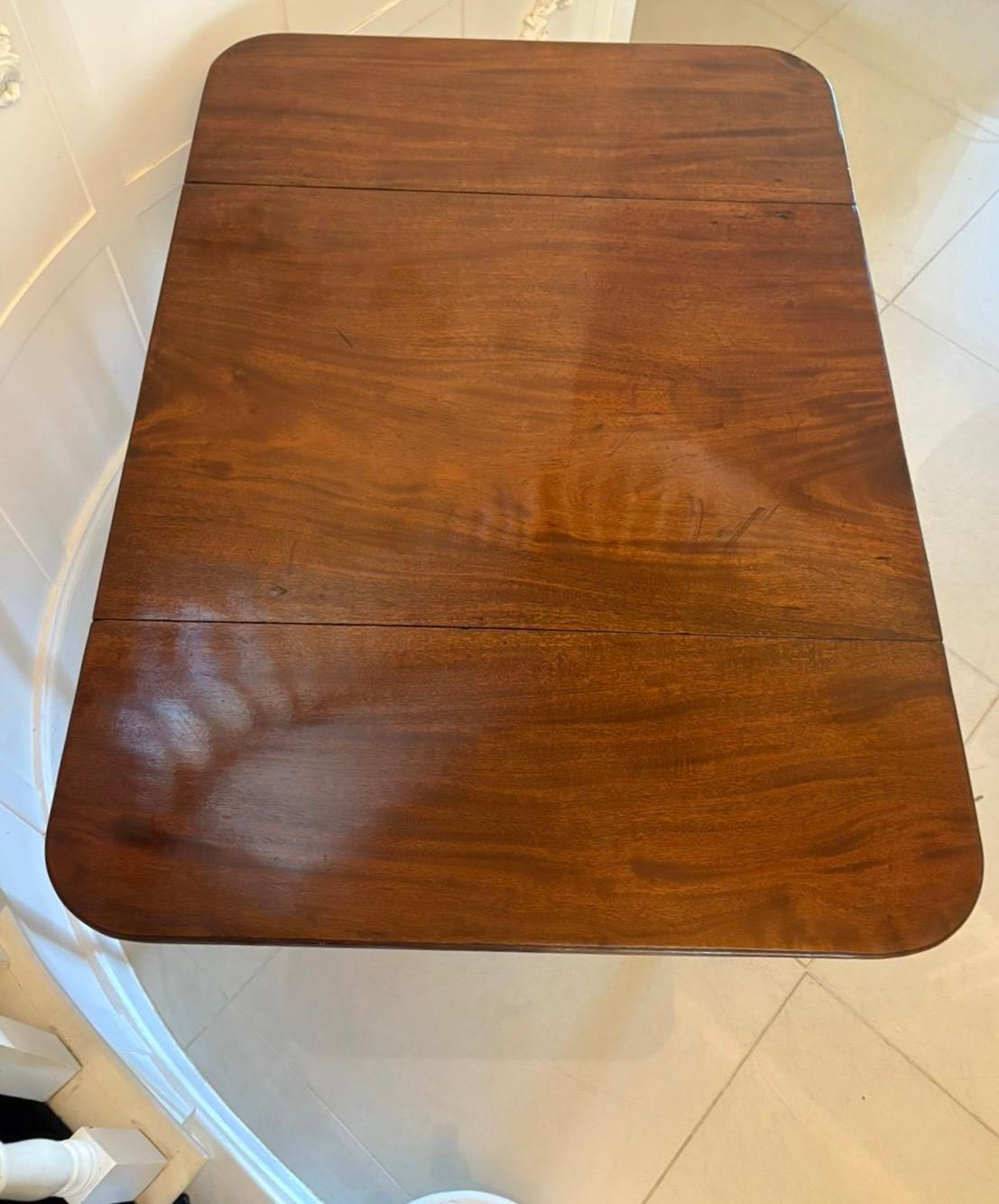Other Antique Regency Quality Figured Mahogany Pembroke Table For Sale