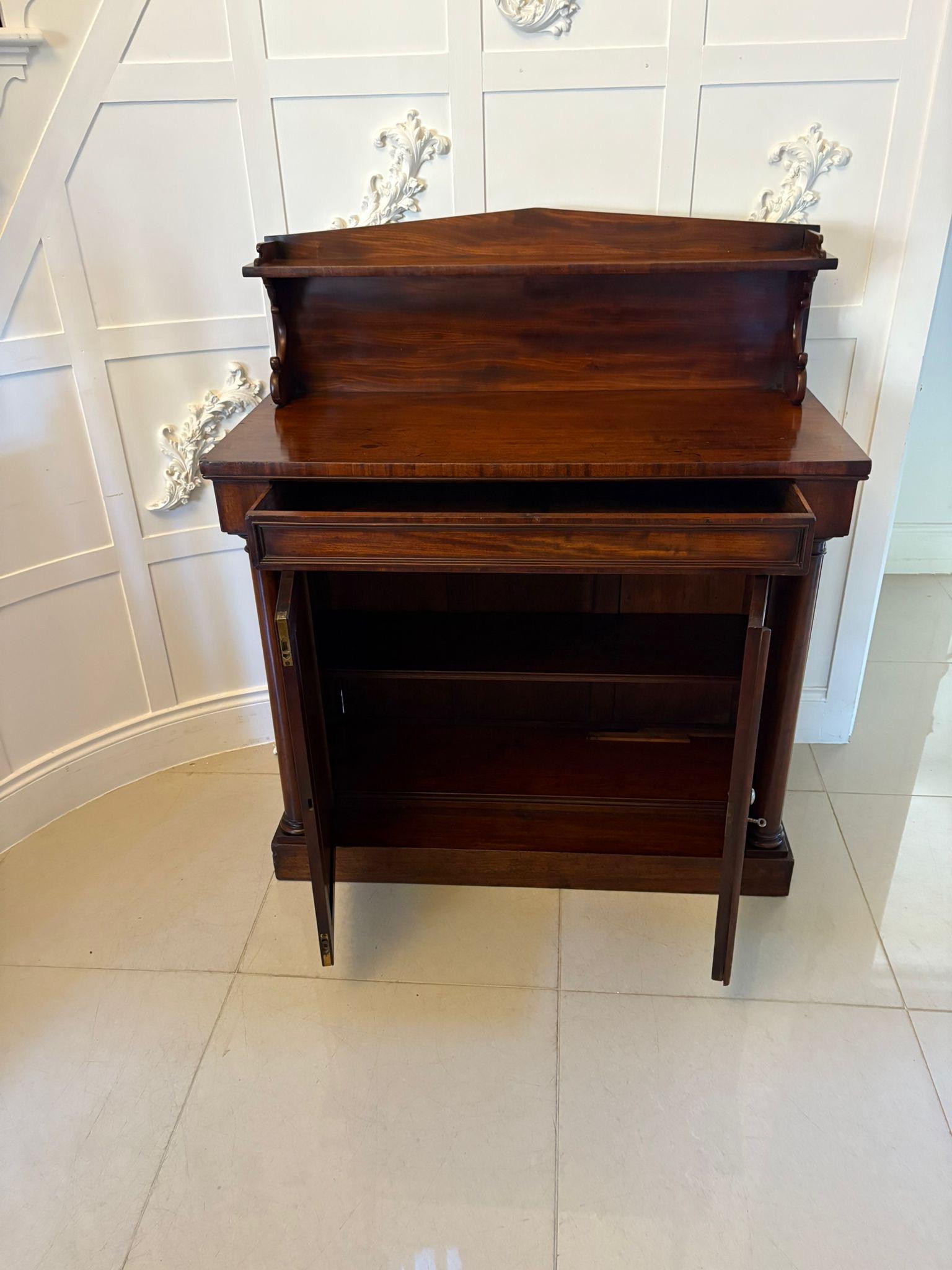 19th Century Antique Regency Quality Figured Mahogany Sideboard For Sale