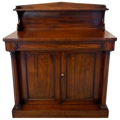 Antique Regency Quality Figured Mahogany Sideboard