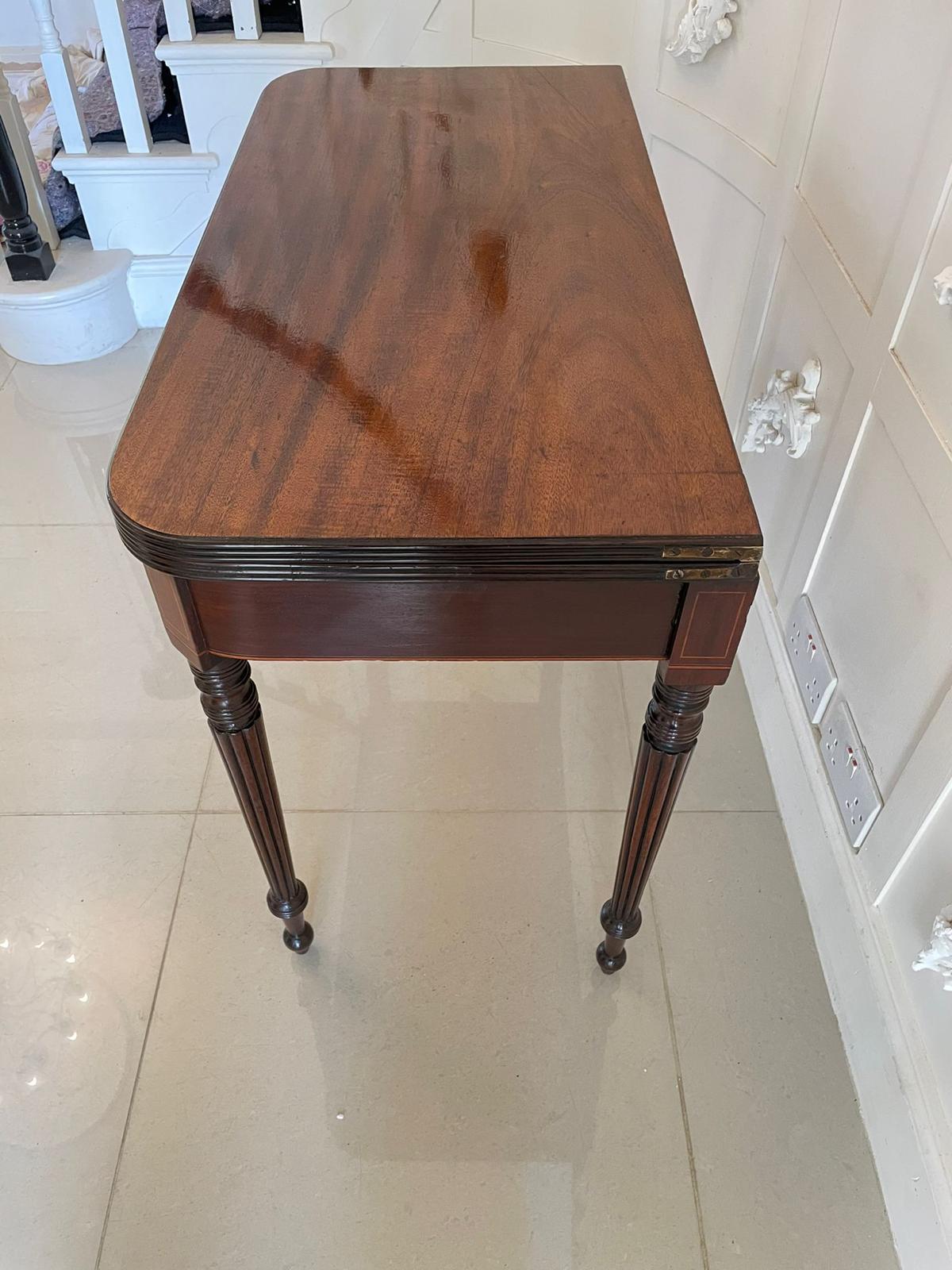 Mid-19th Century Antique Regency Quality Mahogany Card/Side Table For Sale