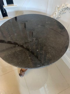 Tavolo da centro/lampada circolare in mogano di qualità antica Regency