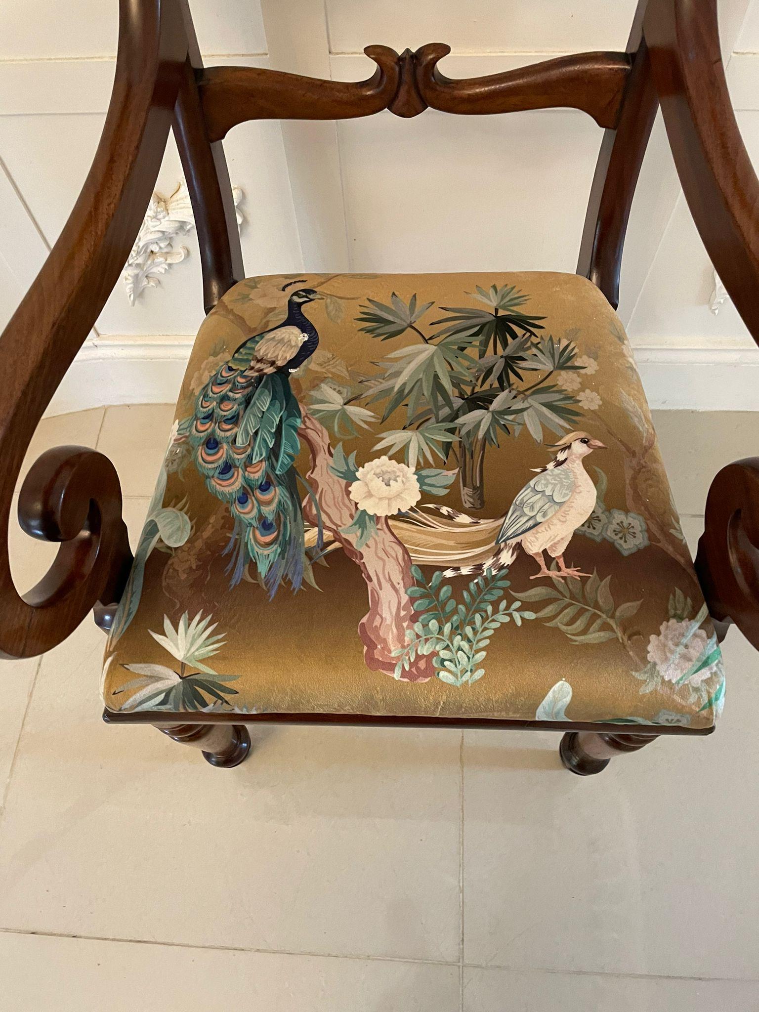 Antique Regency Quality Mahogany Desk Chair For Sale 5