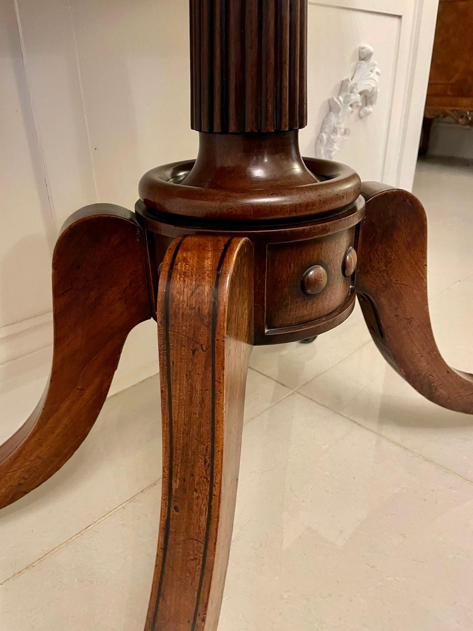 19th Century Antique Regency Quality Mahogany Fold Over Card Table