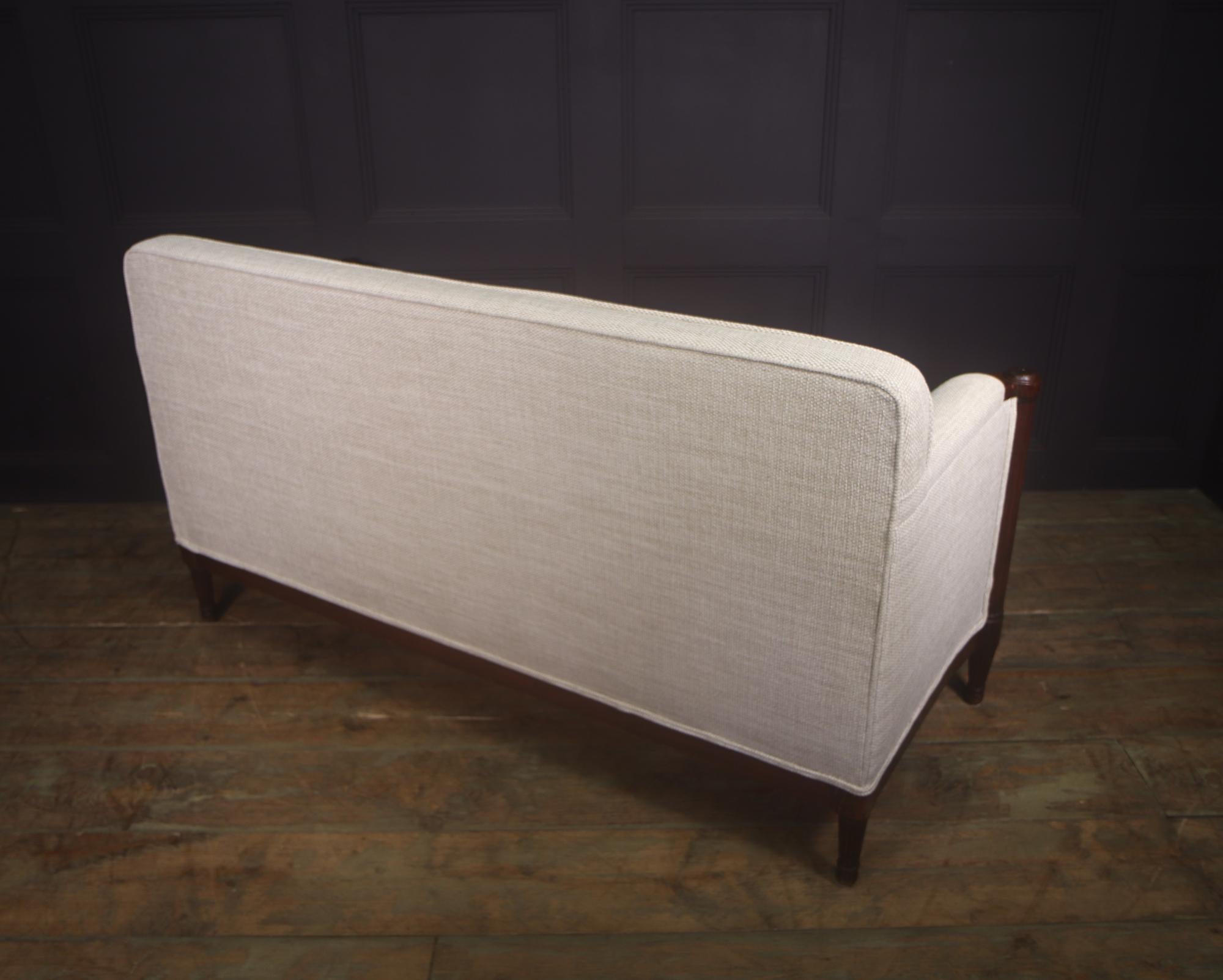 Antique Regency Reeded Cuban Mahogany Sofa 5