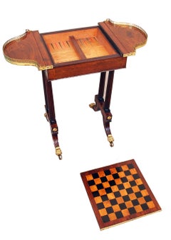 Antique Regency Reversible Top Rosewood Games Table