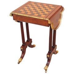 Antique Regency Reversible Top Rosewood Games Table