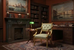 Antique Regency Revival Giltwood Armchair 20th Century
