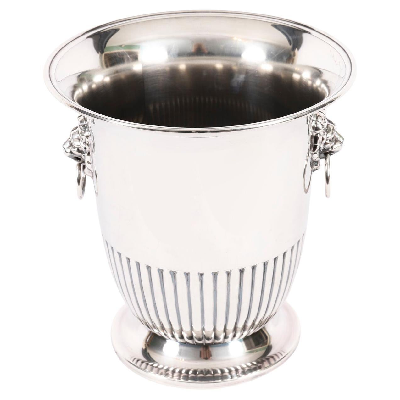 Antique Regency Revival Silver Plated Wine/ Champagne Cooler Late 19th Century